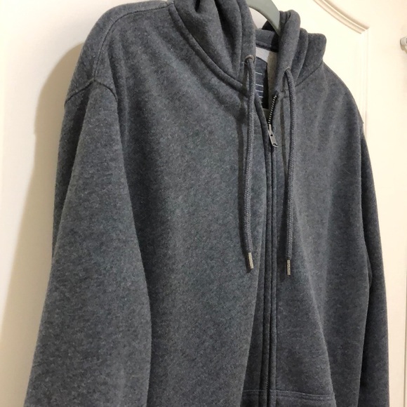 GAP MEN’S M ZIP UP HOODIE.  CHARCOAL GREY - Picture 2 of 5